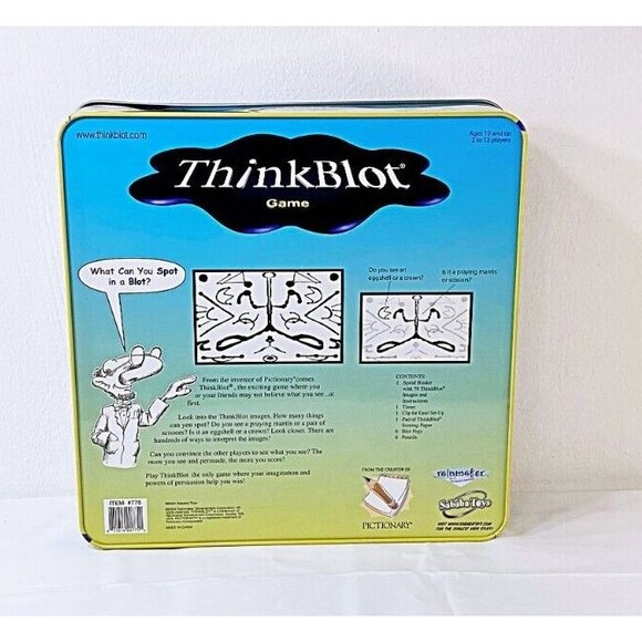 2004 Thinkblot Board Game by Sababa Toys - FUN FAMILY PARTY GAME - NEW UNUSED - Picture 2 of 9